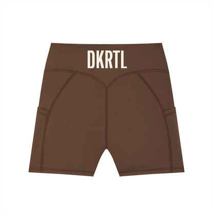 Women's High-Waisted Pocket Biker Shorts