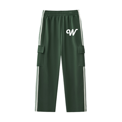 Side Stripe Straight-Leg Pants