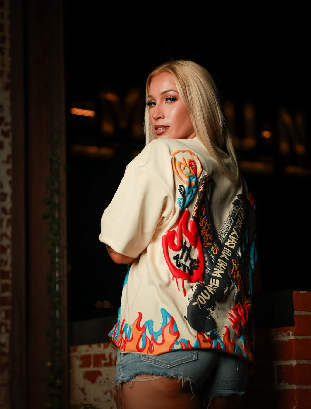 Flame of Love Puff Print Tee