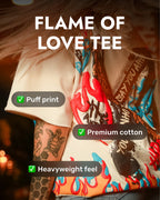 Flame of Love Puff Print Tee