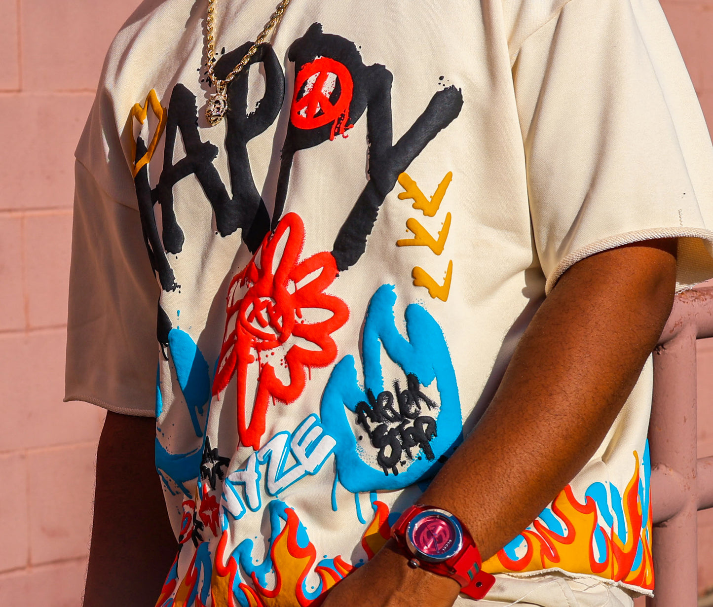 Flame of Love Puff Print Tee