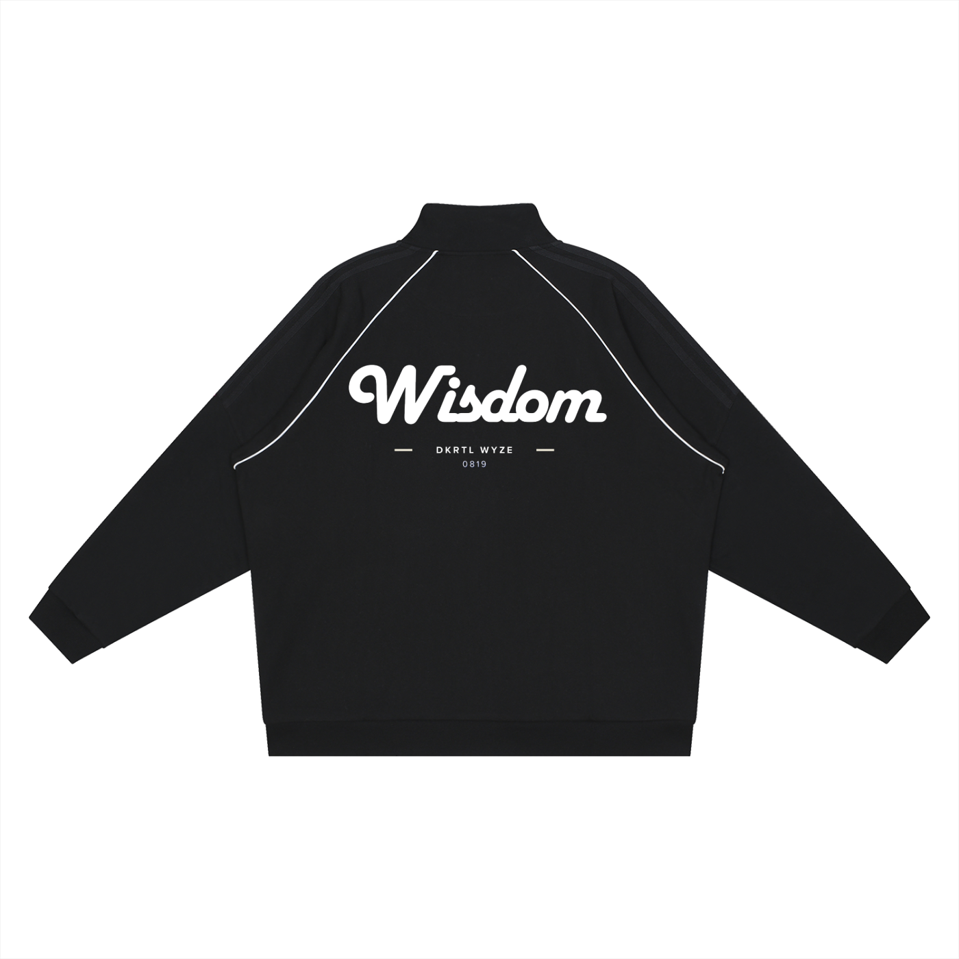 Reflection Striped Raglan Sleeve  Jacket