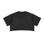 Snow Washed Raw Edge Crop Top