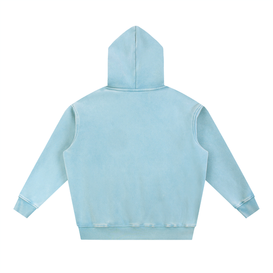 Snow Wash Fleece Oversize Hoodie