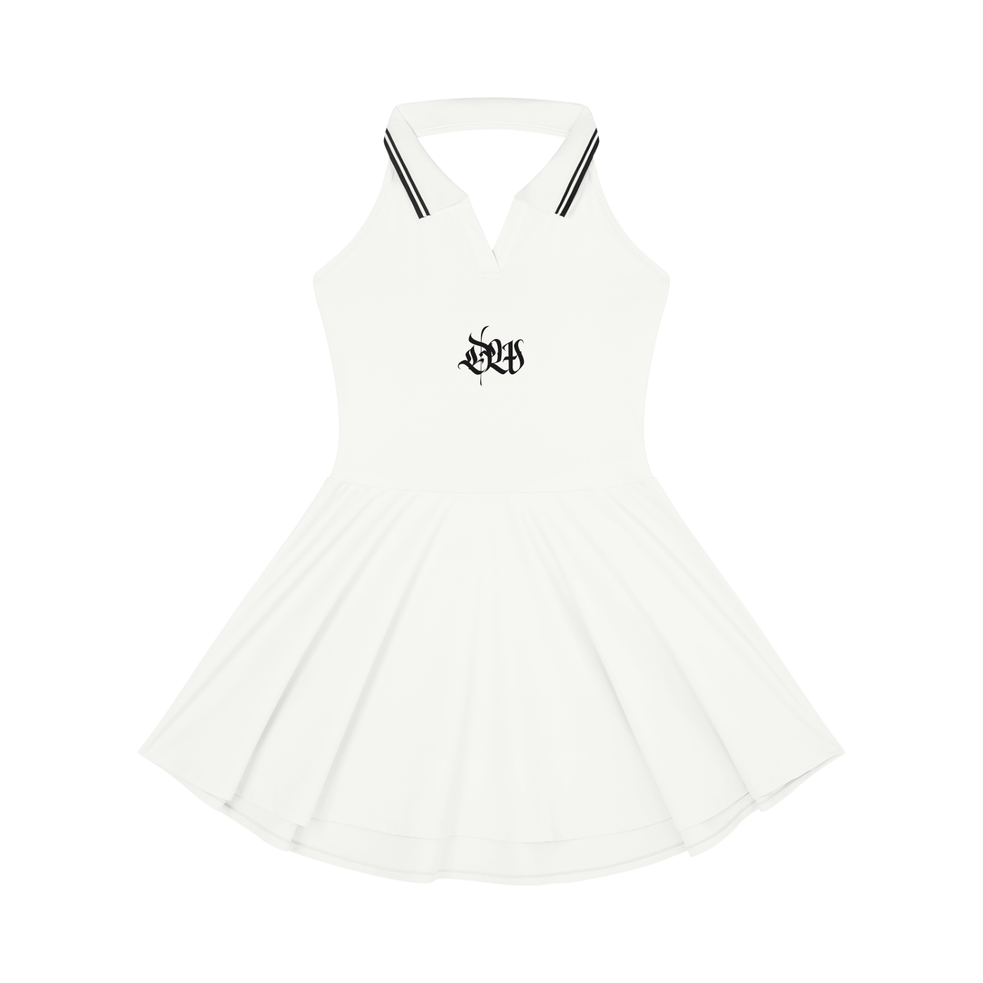 Women's Collared Halter A-Line Tennis Dress