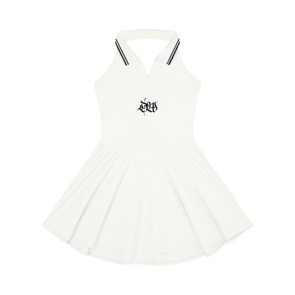 Women's Collared Halter A-Line Tennis Dress