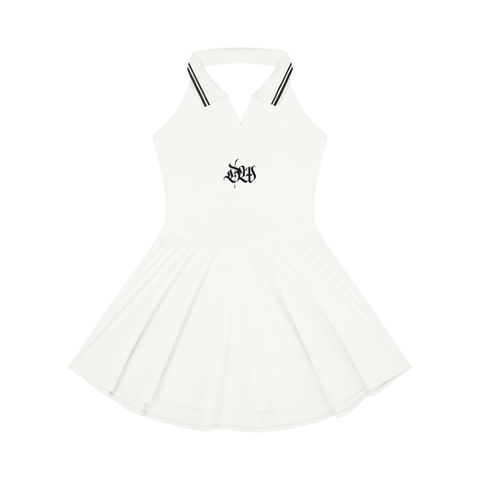 Women's Collared Halter A-Line Tennis Dress