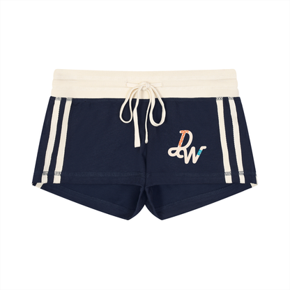 Women's Contrast Stripe Track Shorts