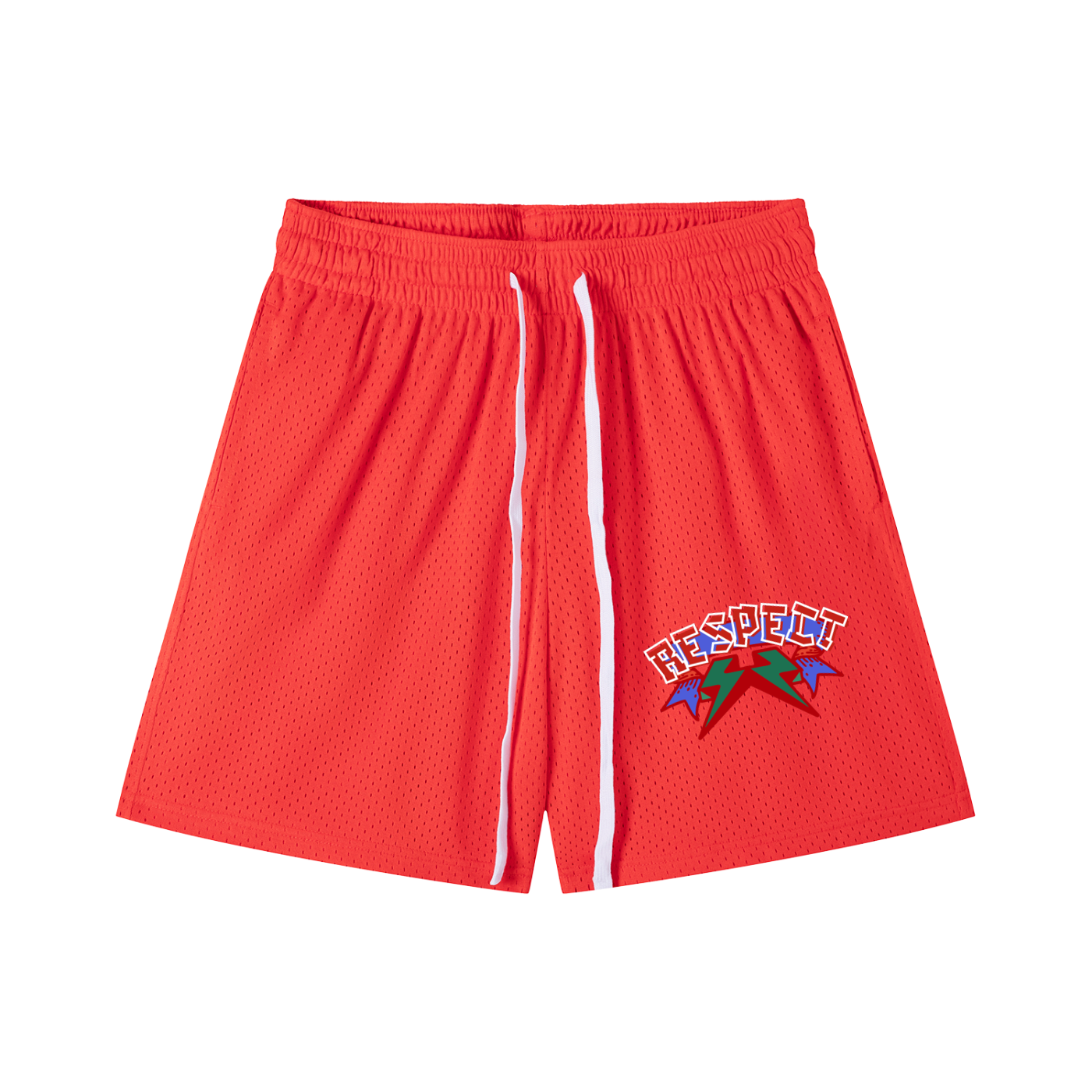 Mesh Drawstring Shorts