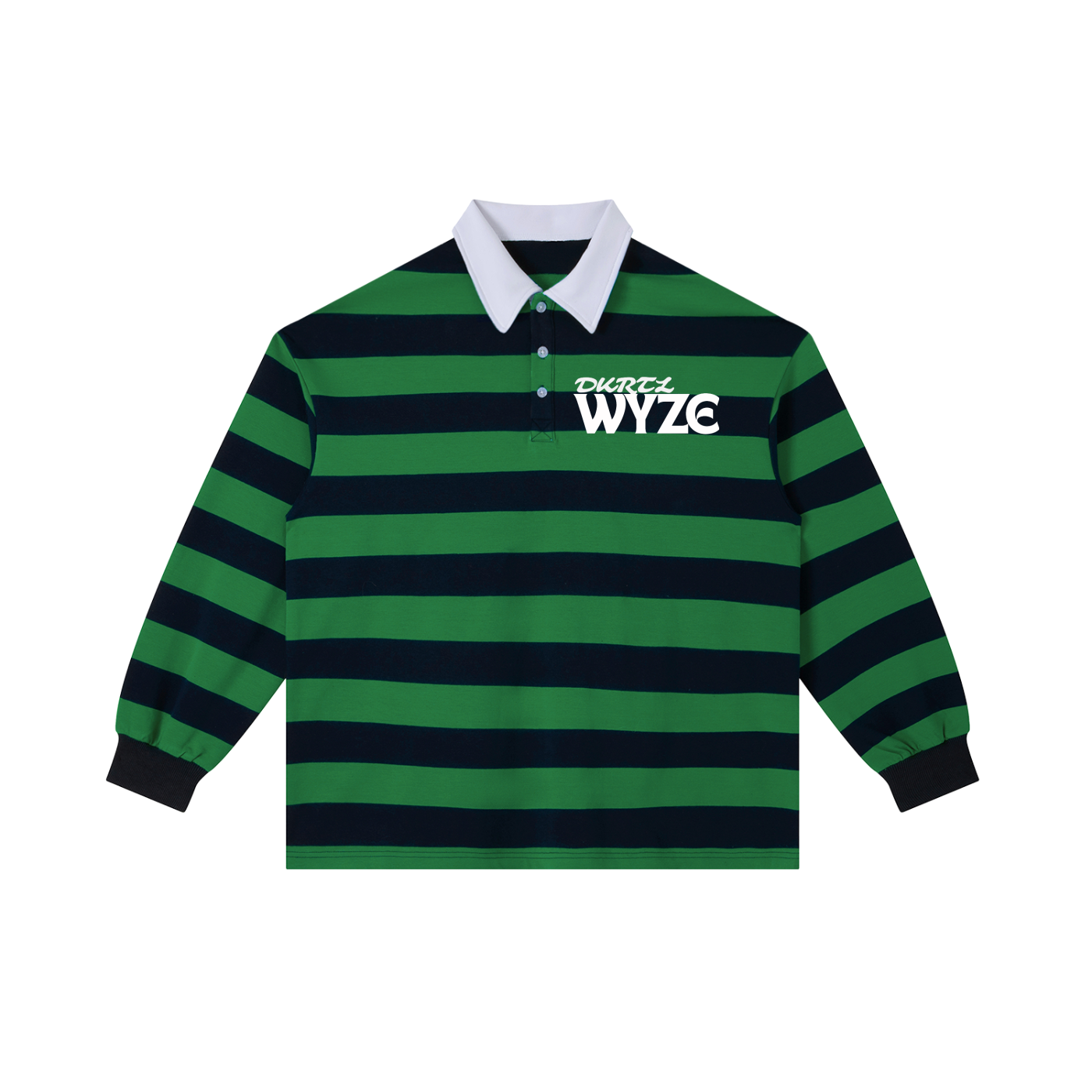 Color Block Stripe Polo Shirt