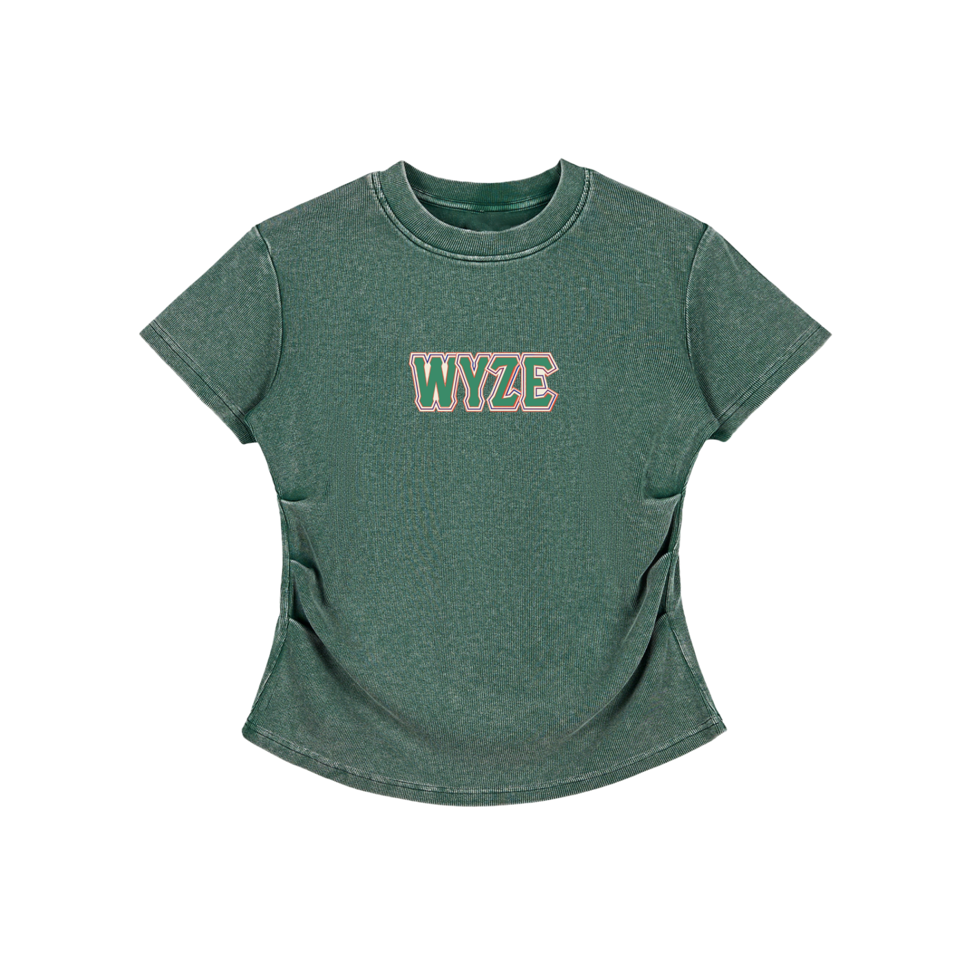 Vintage Washed Bodycon Cotton T-Shirt