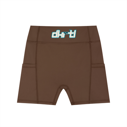 Women's High-Waisted Pocket Biker Shorts