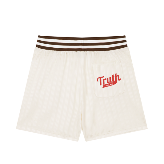 Unisex Striped Drawstring Shorts