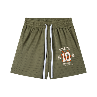 Mesh Drawstring Shorts