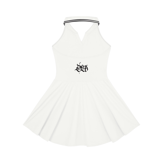Women's Collared Halter A-Line Tennis Dress