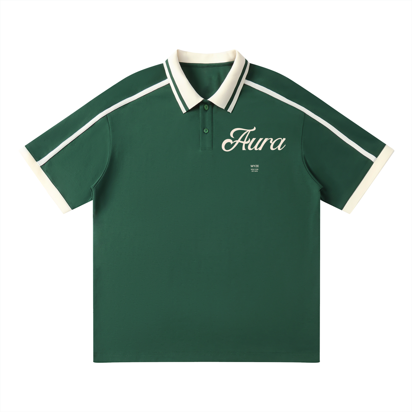 Unisex Contrast Piping Polo Shirt