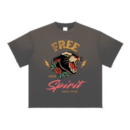 Sun Fade Raw Edge T-Shirt