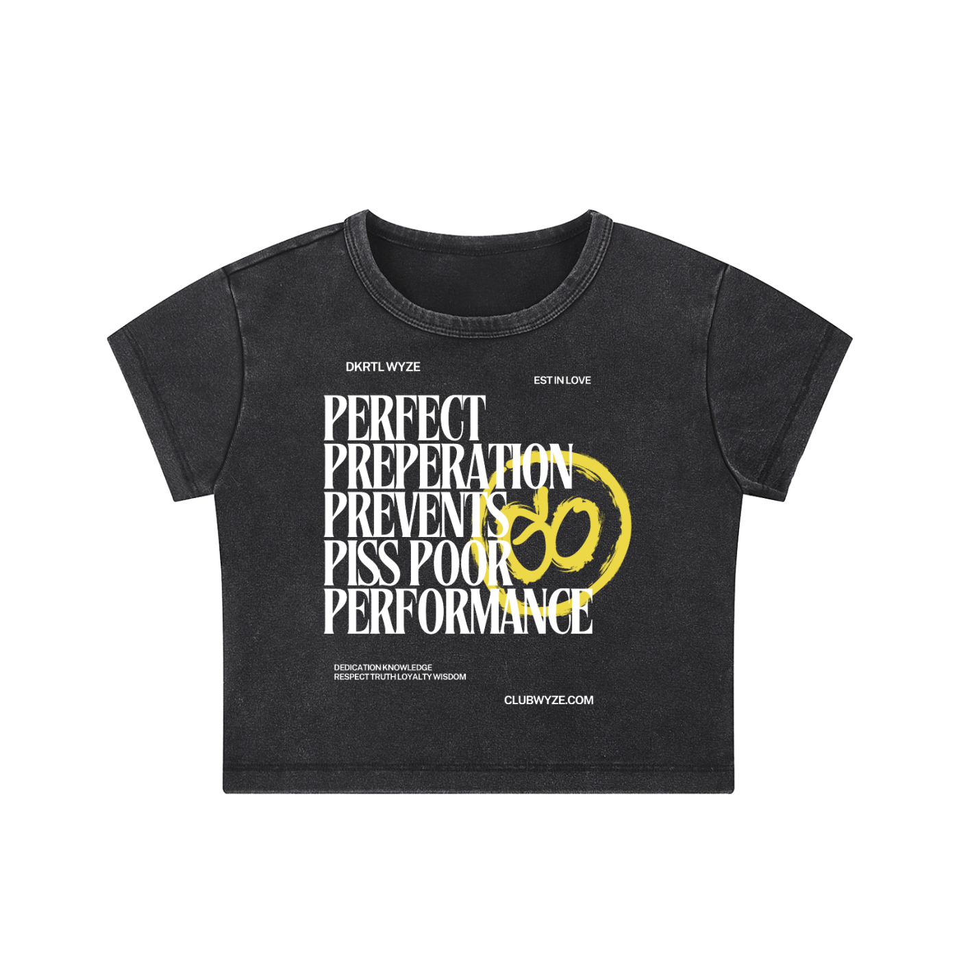 Snow Washed Crop Top