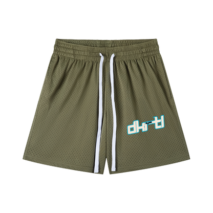 Mesh Drawstring Shorts