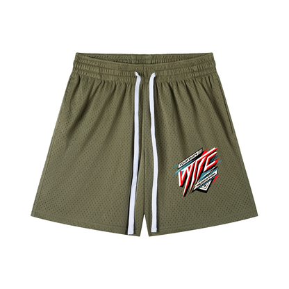 Mesh Drawstring Shorts