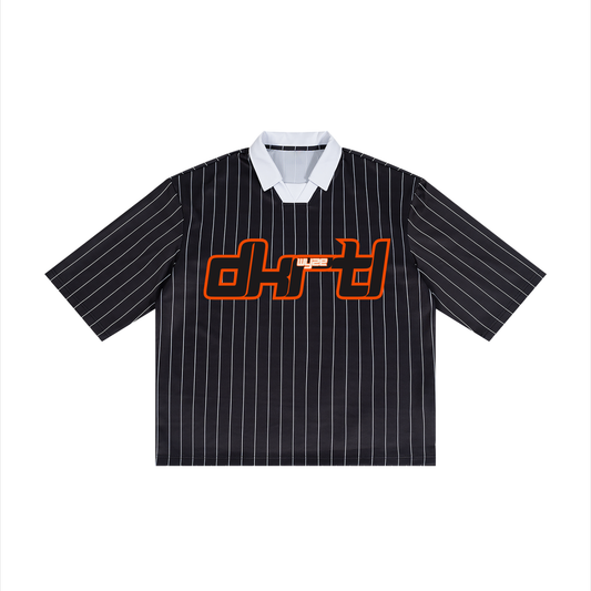 Unisex Pinstripe Collared Soccer Jersey