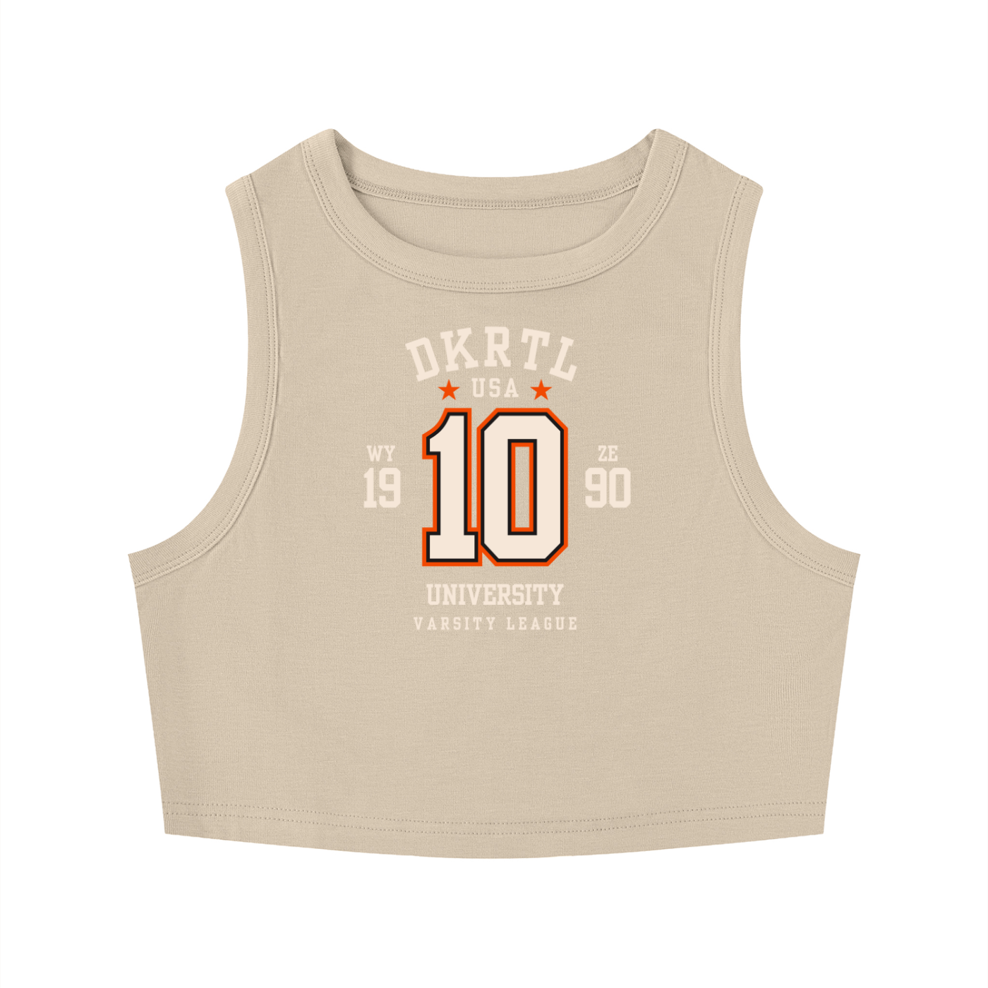 Women's Tight Crewneck Crop Tank Top