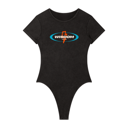 Women's Mineral Wash Crewneck Bodysuit