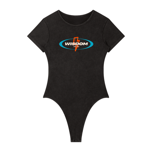 Women's Mineral Wash Crewneck Bodysuit