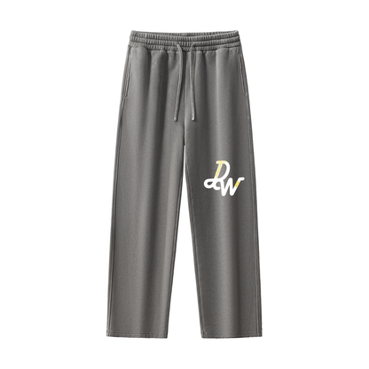 Frayed Enzyme Washed Fleece Sweatpants