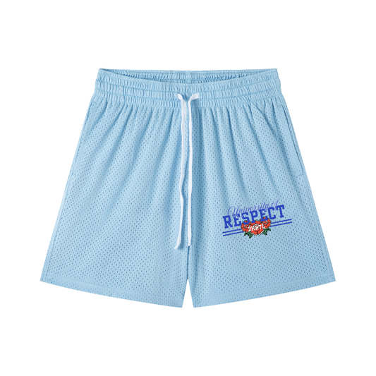 Mesh Drawstring Shorts