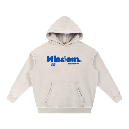 Snow Wash Fleece Oversize Hoodie