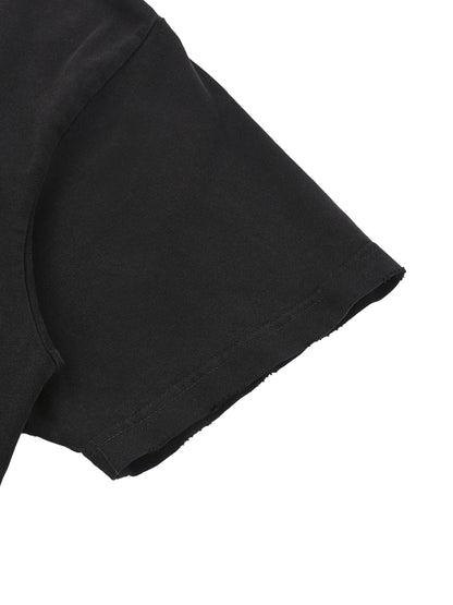 Snow Washed Raw-Hem T-Shirt