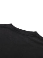 Snow Washed Raw-Hem T-Shirt