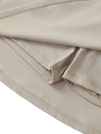 High-Waist Pocketed A-Line Skirt