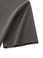 Boxy Half-Sleeve Raw-Edge T-Shirt