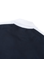 Contrast Trim Stand Collar Jacket