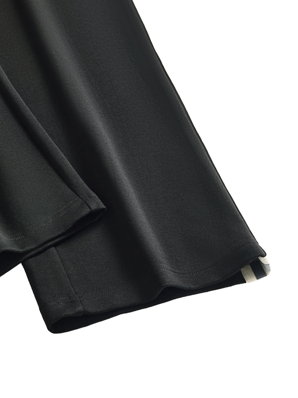 Contrast Side-Stripe Straight-Leg  Pants