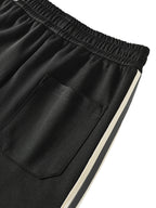 Contrast Side-Stripe Straight-Leg  Pants
