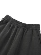 Snow Washed Contrast Tape Sweatpants