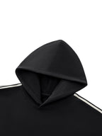Side Stripe Drop-Shoulder Hoodie