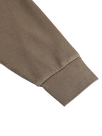 Snow Washed Tape Raw Edge Hoodie