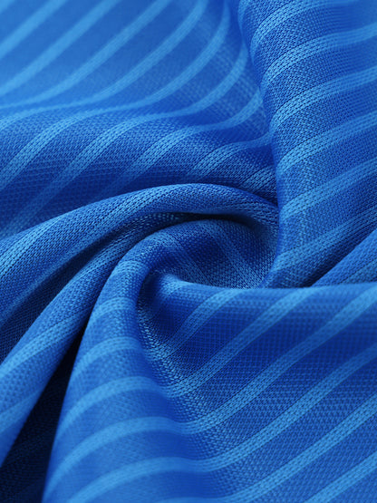 Striped V-Neck Soccer Jersey