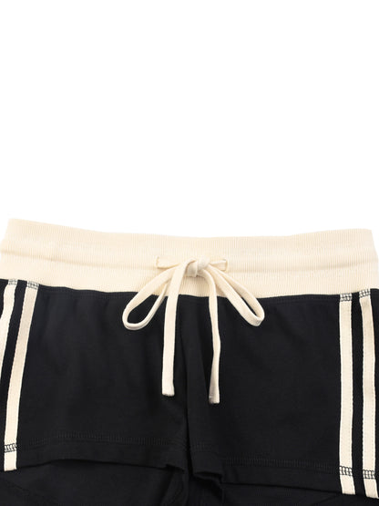 Women's Contrast Stripe Track Shorts