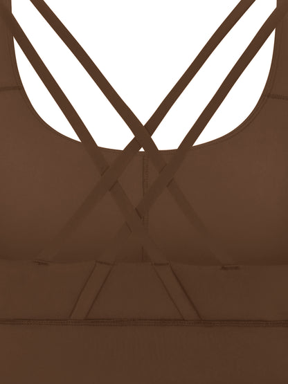 Strappy Criss-Cross Sports Bra