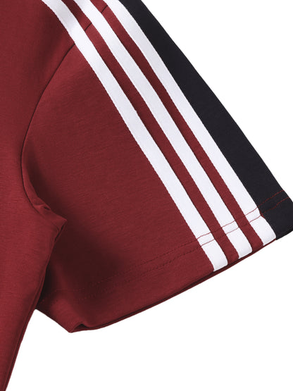 Unisex Colorblock Striped T-Shirt