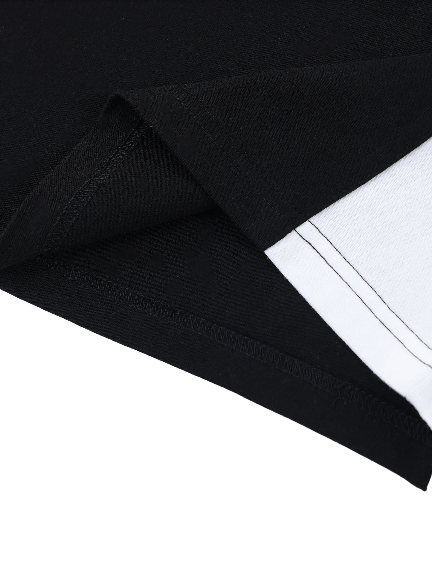 Unisex Oversized Color Block V-Neck T-Shirt